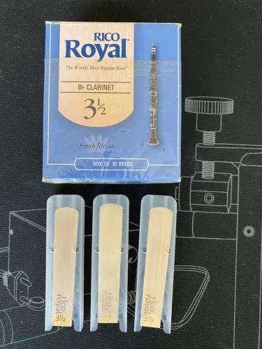 Palheta p/ Clarinete 3,5 Rico Royal