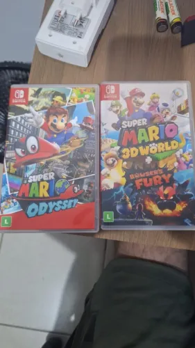 Vendo Super Mario Odyssey e Super Mario 3d world nintendo switch