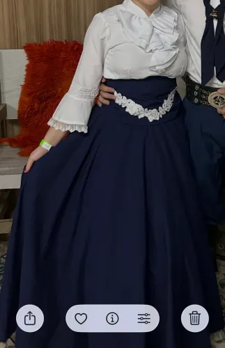 Vestido de prenda gaúcha