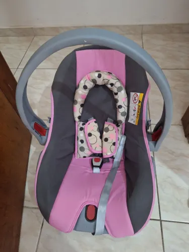 Bebê conforto ate 13 kg Rosa e cinza