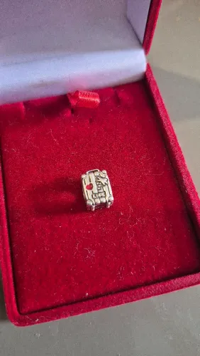 Pingente Vivara Life Viagem Mala de Viagem em Prata 925 com Esmalte