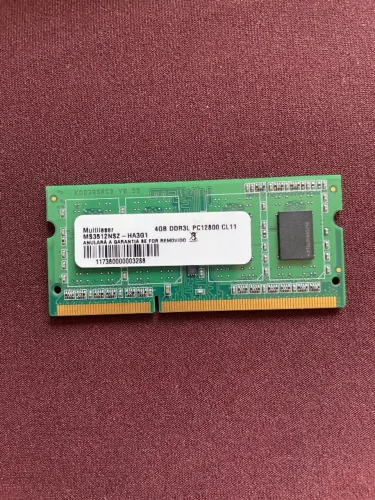 Memória RAM 4GB DDR3L 1600MHz Notebook