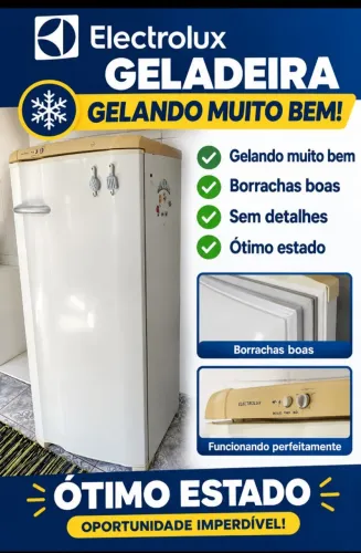 GELADEIRA ELETROLUX SEMINOVA