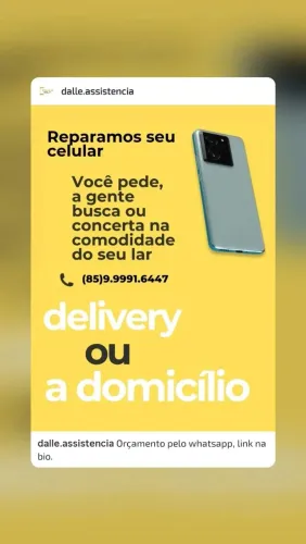 Concerto seu celular a domicilio ou delivery. @dalle.assistencia