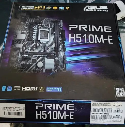 Kit intel 10° h510m asus prime + celeron g5905