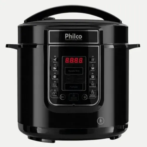 Panela de pressão, Digital inox Ppp01p, 6L, Preto, 110v, Philco