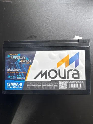 Bateria para Nobreak Moura 12v 09Ah