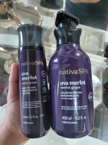 Body Splash + Hidratante Boticário Uva Merlot