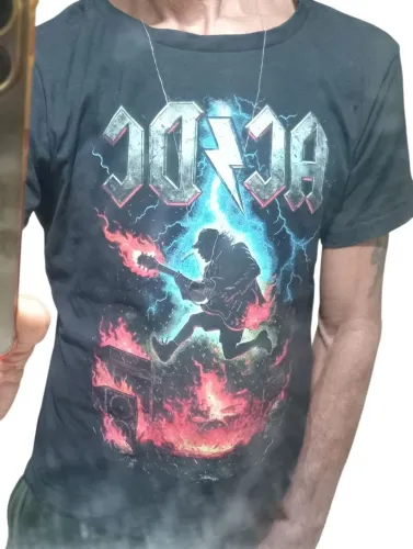 2 Camisas de rock estampas variadas kit de 2