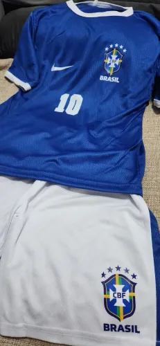 Conjunto infantil Brasil Azul