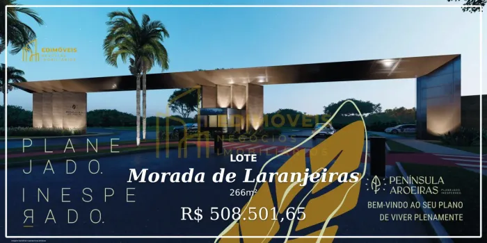 Viva com conforto e modernidade em Morada de Laranjeiras Península Aroeiras!