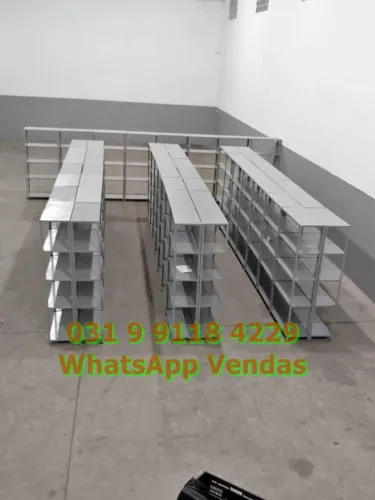 Prateleira de Aço (Armário Estante Gôndola Organizador) Entregamos Gratuitamente em BH