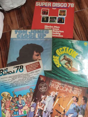 Discos vinil 5 discos sem avarias variados