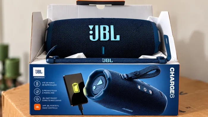 JBL CAIXA DE SOM CHARGE 6 BLUE RESISTENTE A ÁGUA. V5.4