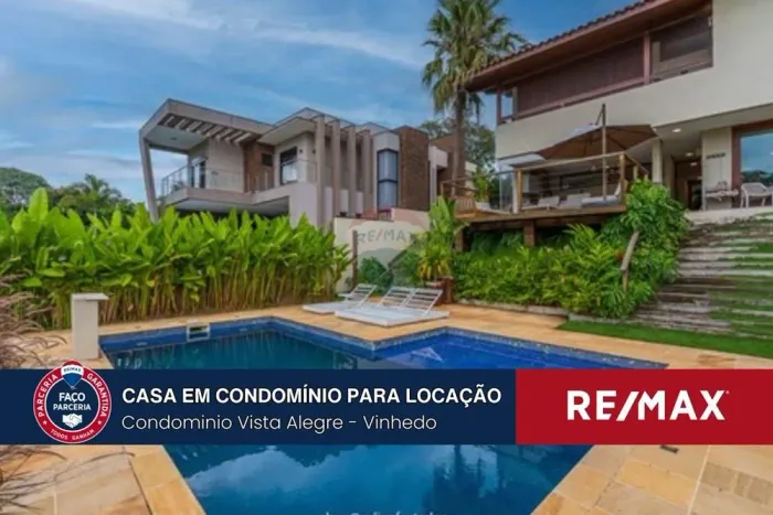 CASA PARA LOCAÇÃO COM 4 DORMITÓRIOS, DE FRENTE PARA O LAGO - CONDOMÍNIO VISTA ALEGRE - VIN
