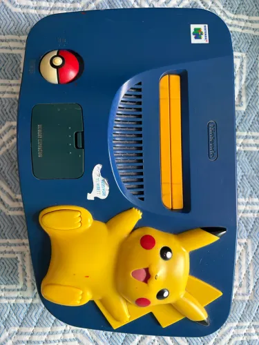 Nintendo 64 N64 Edição Pikachu com controle original 