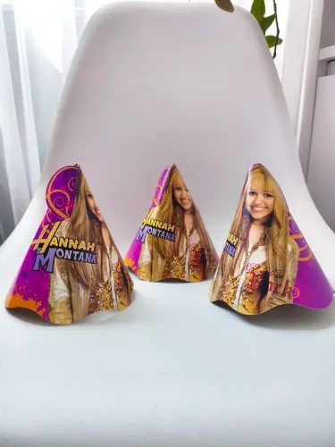Chapéu de aniversário hannah montana festa de aniversário Hannah Montana miley cyrus 