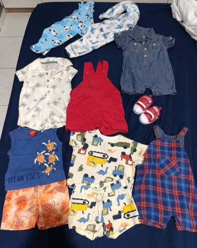 Bebê 3-6 meses roupinhas, lote roupa menino
