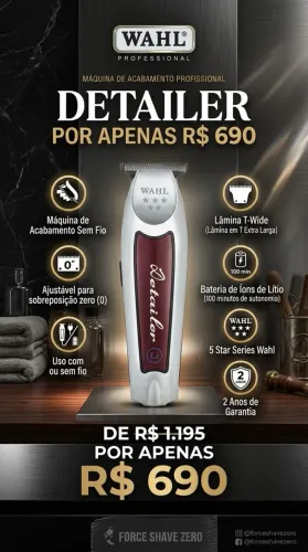 MÁQUINA ACABAMENTO DETAILER WAHL