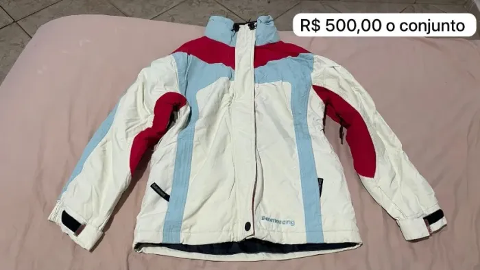 Conjunto de roupa de ski de alto padrão veste P ao M