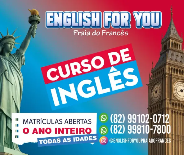 Curso de inglês Praia do Francês 