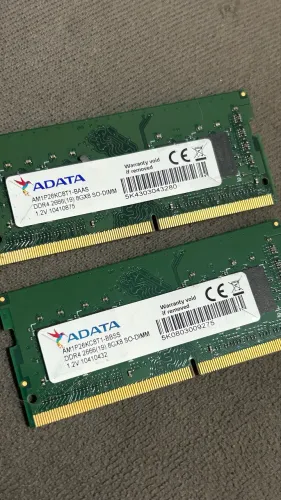 Par Memória RAM Notebook ADATA 8GB DDR4 2666MHz (2x8GB)