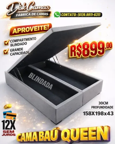 Box baú Queen 158x198