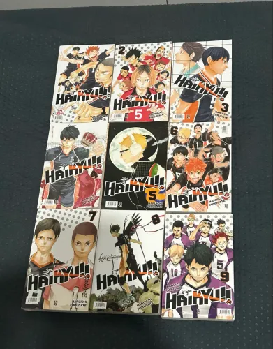 Mangá Haikyuu!! - Volumes 1 ao 9 (Semi Novos)