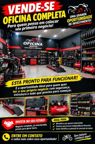 Vende-se oficina completa, ou só as peças como preferir, preço de revenda.
