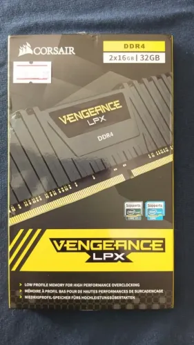 Memória RAM Corsair Vengeance LPX 32GB (2x16GB) DDR4 3600MHz Gamer