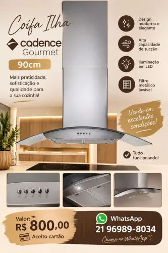Coifa ilha 90cm
