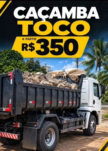 Entulho coleta caçamba $350(média) carreto retirada frete
