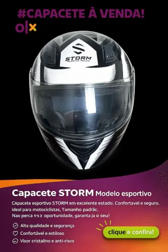 CAPACETE STORM MIXS RACINH