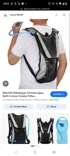 Mochila hidratação bike