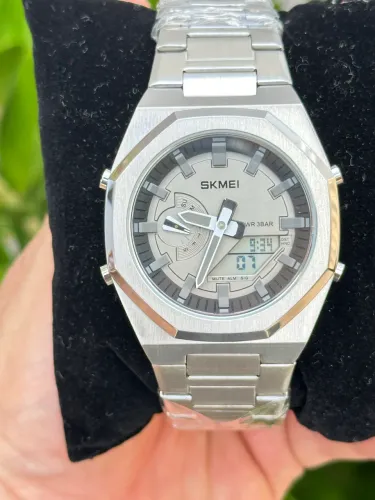 Relógio Skmei aço novo 42mm