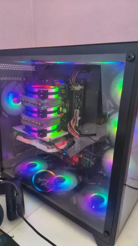PC Gamer Completo + Monitor 144Hz Duex | Xeon 14 Núcleos + RX 580 8GB + 16GB RAM DDR4