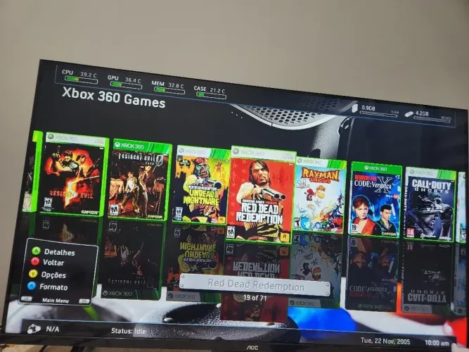XBOX 360 COM 200 JOGOS