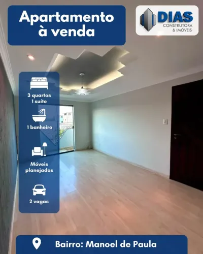 APARTAMENTO À VENDA NO BAIRRO MANOEL DE PAULA em Conselheiro Lafaiete