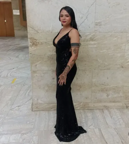 Vestido de Festa Elegante (Usado 1 Única Vez) - Perfeito Estado! ?