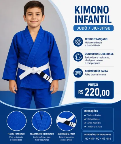 Kimono infantil Jiu-jitsu Judô (novo)