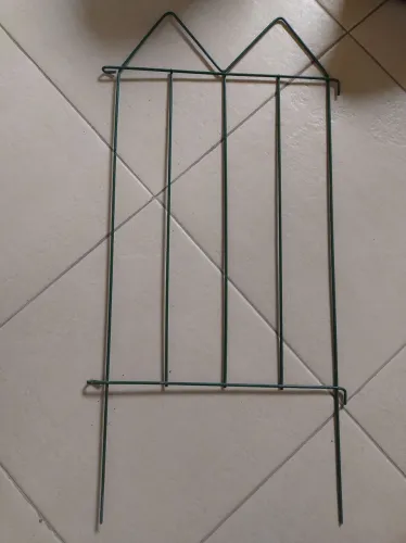 Kit 16 peças Cercado jardim verde 0,35 x 0,60