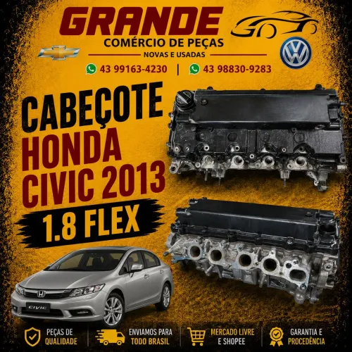 Cabeçote Honda Civic 1.8 flex 2013