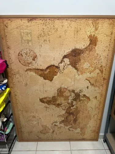 Quadro mapa mundi