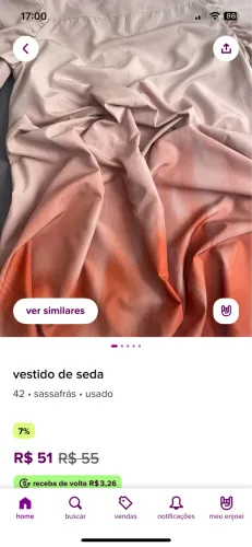 Vestido de seda