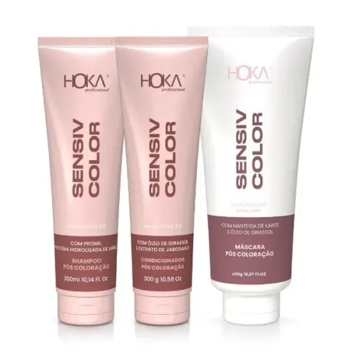 Kit Manutenção Reconstrução Pós Coloração Sensiv Color Hoka