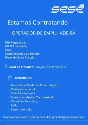 Operador Empilhadeira