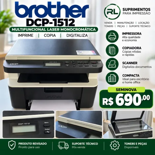 Multinacional brother laser DCP 1512