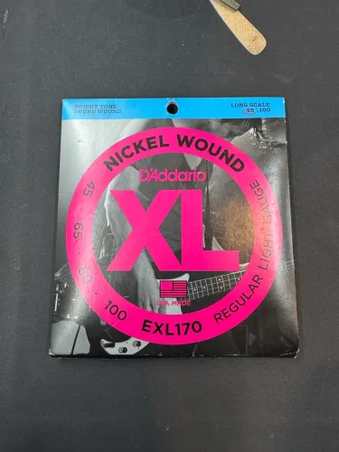Encordoamento para contrabaixo 4 cordas 045 Daddario Nickel Wound EXL170