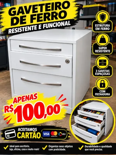 Gaveteiro de ferro