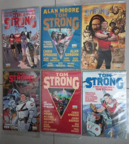 Hqs Tom Strong /Panini - Alan Moore (Lacradas) Vertigo Coleção completa 2016